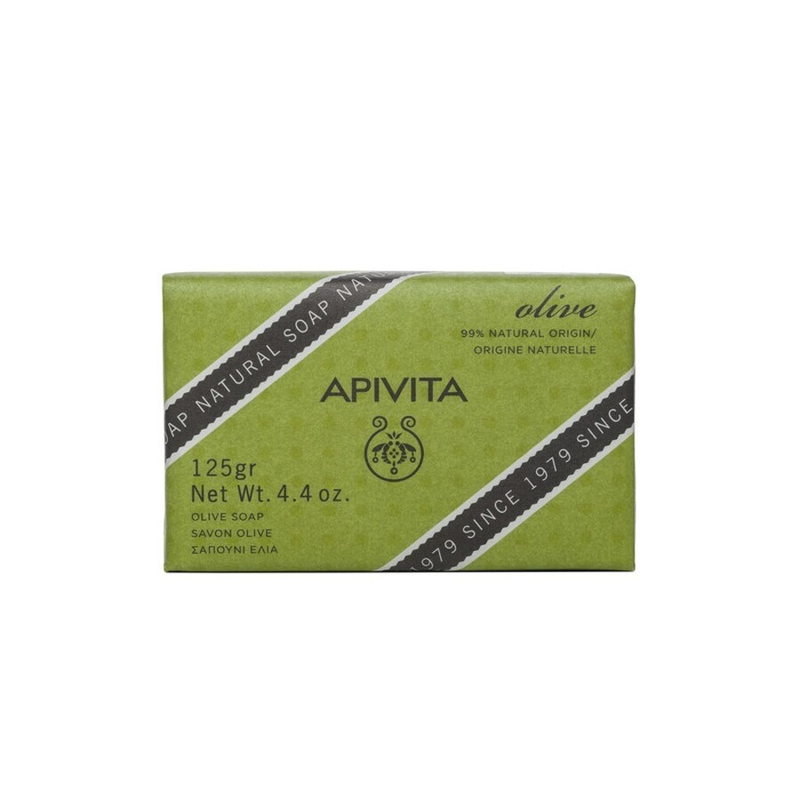 Sapone naturale con estratto di oliva, 125 g, Apivita