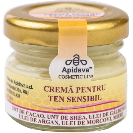 Crème pour peaux sensibles, 30 ml, Apidava