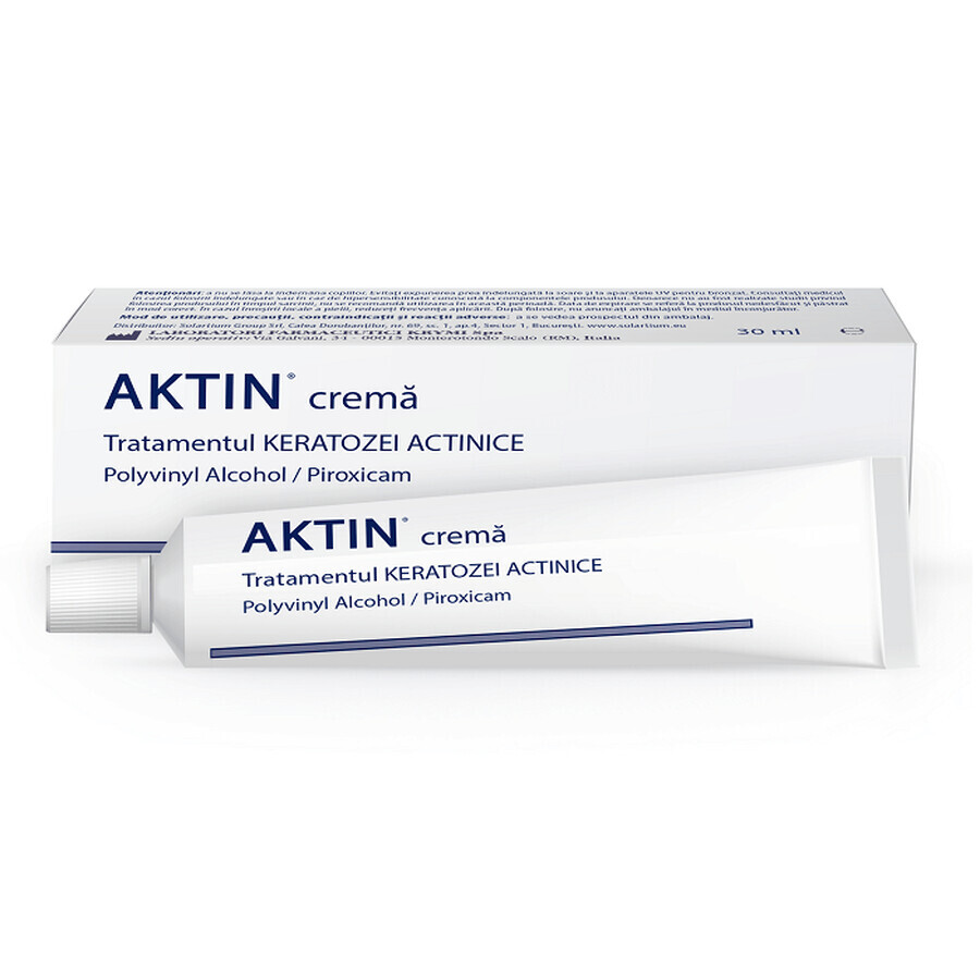 Crème pour le traitement de la kératose actinique et du champ de cancer Aktin, 30 ml, Solartium