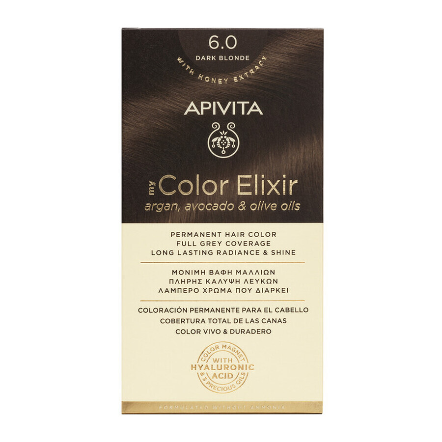 Teinture My Color Elixir, nuance 6.0, Apivita