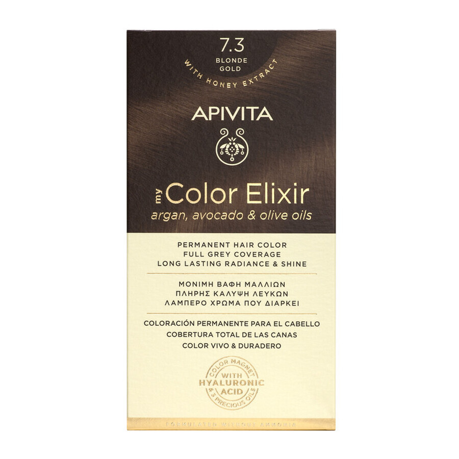 Teinture My Color Elixir, nuance 7.3, Apivita