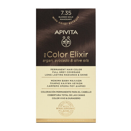 My Color Elixir Haarfärbemittel, Farbton 7.35, Apivita