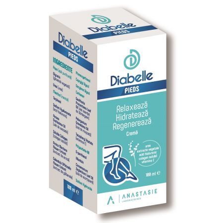 Crème pour pieds diabétiques Diabelle Pieds, 100 ml, Anastasie Laboratoires