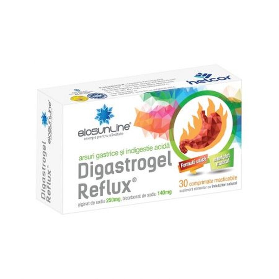 Digastrogel Reflux, 30 comprimés, Helcor