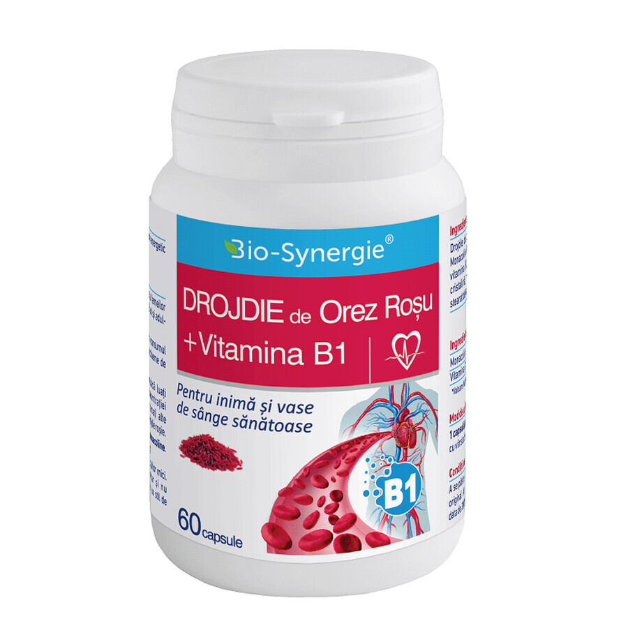 Rote Reishefe + Vitamin B1, 60 Kapseln, Bio Synergie