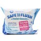 Safe to Flush feuchtes Toilettenpapier, 30 St&#252;ck, Natracare