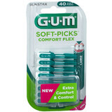 Cepillos interdentales Soft-Picks Comfort Flex Grande, 40 piezas, Sunstar Gum