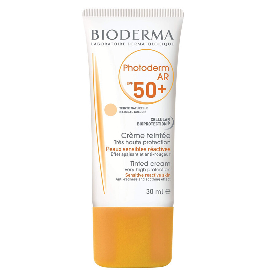 Bioderma Photoderm AR Crème solaire teintée pour peaux sensibles SPF50+, 30 ml
