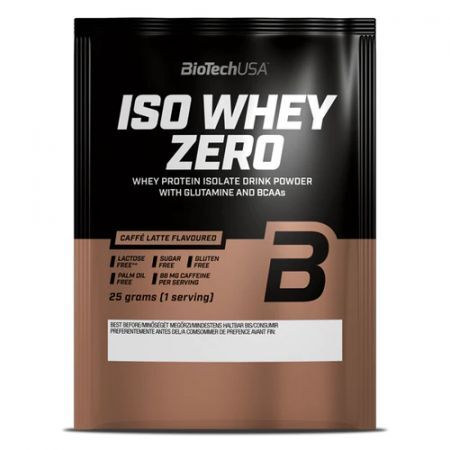 Iso Whey Zero Caffe Latte protéine en poudre, 45 g, Biotech USA