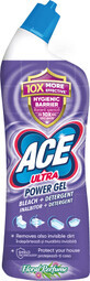 Solution nettoyante pour toilettes ACE Ultra Power Floral Gel, 750 ml