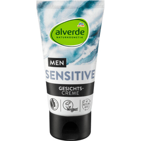 Alverde Naturkosmetik MEN Sensitive Gesichtscreme für Männer, 50 ml