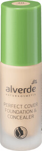 Alverde Naturkosmetik Perfect Cover fondotinta e correttore 20, 20 ml