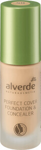 Alverde Naturkosmetik Fond de teint et correcteur Perfect Cover - No. 50, 20 ml