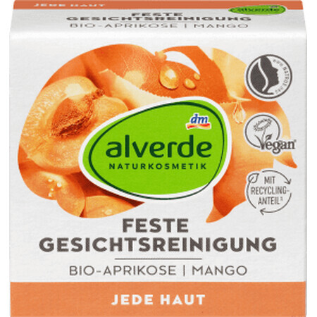 Alverde Naturkosmetik Feste Seife mit Aprikose und Mango für das Gesicht, 75 g