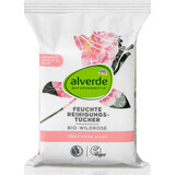 Alverde Naturkosmetik Wild Rose Cleansing Wipes, 25 pcs.