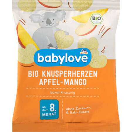 Babylove Chips de pommes à la mangue 8 +, 30 g