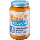 Verdure Babylove con riso e tacchino 8+ ECO, 220 g