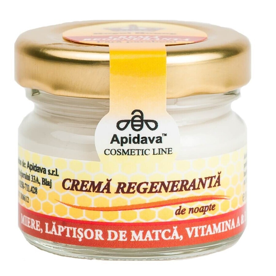 Crème de nuit régénérante, 30 ml, Apidava
