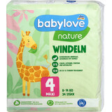 Couches Babylove nature Eco no 4, 34 pièces