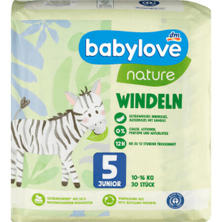 Babylove nature Eco Windeln Nummer 5, 30 Stück