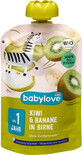 Babylove Pur&#233;e de kiwi avec poire et banane 12+, 100 g