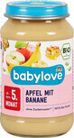 Babylove Purea di mele e banane 5+, 190 g