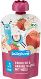 Babylove Erdbeerbeutel mit Banane und M&#252;sli ECO, 1+, 100 g