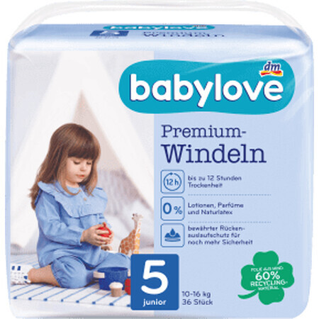 Babylove Premium Windel Nummer 5, 36 Stück