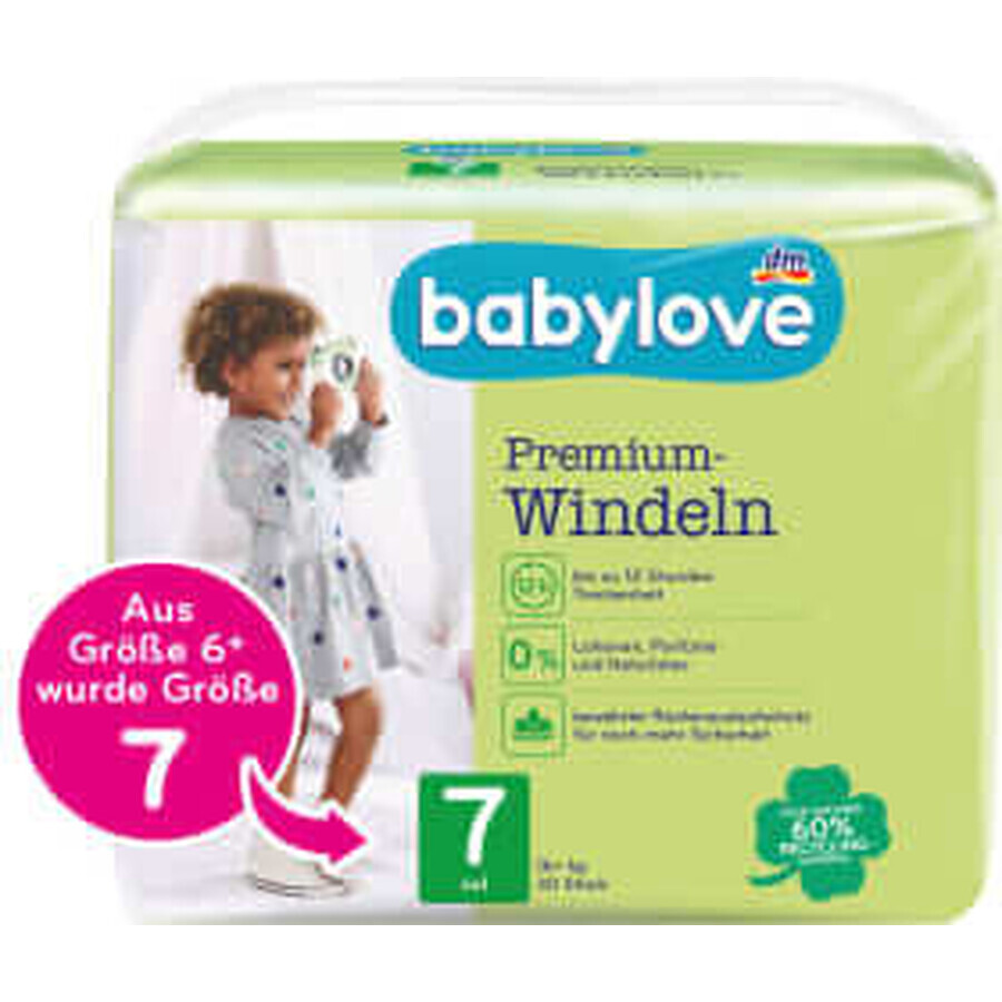 Babylove Premium Windel Nummer 7, 30 Stück