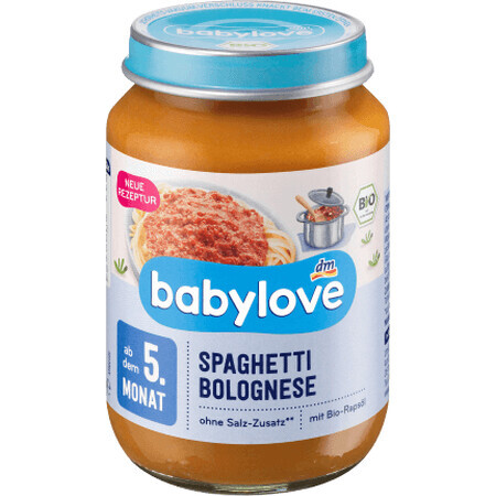 Babylove Spaghetti bolognaise 5+, 190 g