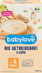Babylove Porridge 3 cereali 6+, 400 g