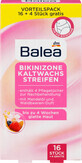 Balea Bikini wax bandes de cire, 16 pcs