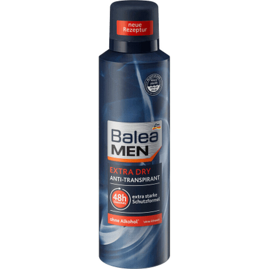 Balea MEN Deodorante spray extra dry per uomo, 200 ml