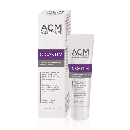 Cicastim Crème réparatrice cicatrisante, 20 ml, Acm