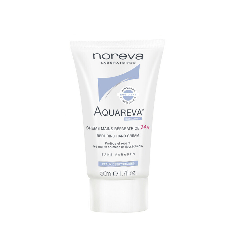 Noreva Aquareva Crème Réparatrice pour les Mains 24h, 50 ml