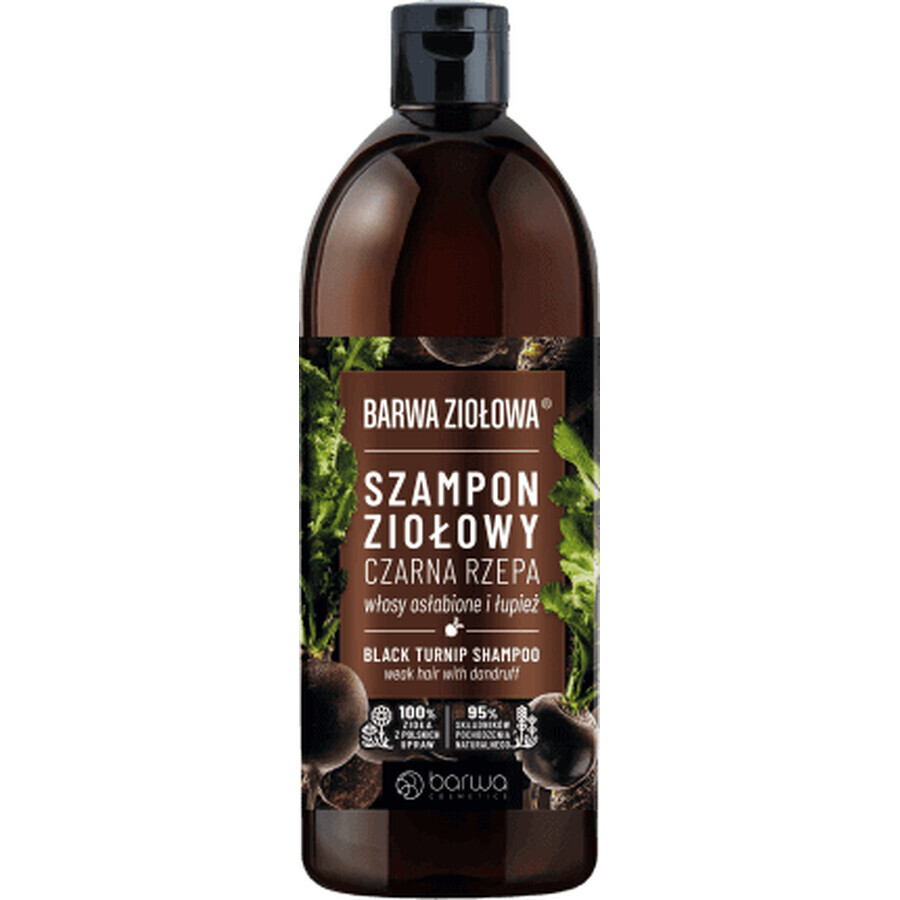 Barwa Shampoo per capelli al ravanello nero, 480 ml