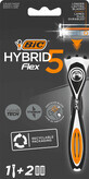 Rasoir hybride BIC Flex5 + 2 recharges, 1 pi&#232;ce
