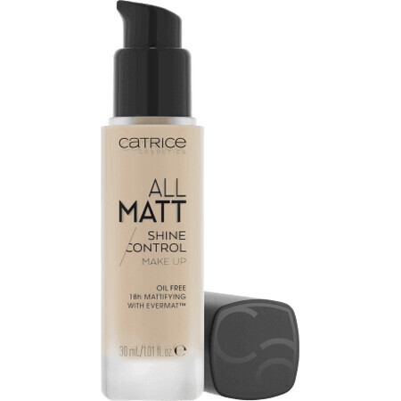 Catrice All Matt Shine Control Foundation 010N Neutral Hellbeige, 30 ml