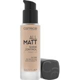 Catrice All Matt Shine Control Foundation 015C Vanilla Beige, 30 ml