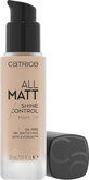 Catrice All Matt Shine Control fond de ten 015C Vanilla Beige, 30 ml