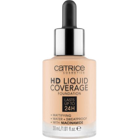 Fond de teint liquide Catrice HD 005 beige ivoire, 30 ml