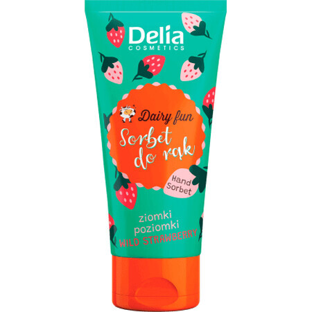 Delia Cosmetics Crema mani con sorbetto e fragole, 50 ml