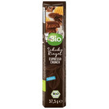 DmBio Barre de chocolat au lait avec espresso et croquant, 37,5 g