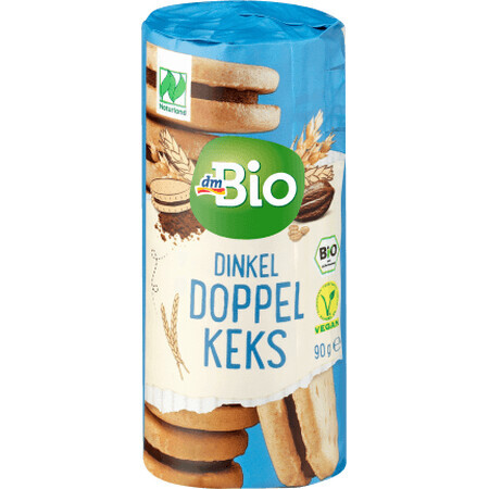 DmBio Biscuits à l'épeautre avec 30% de crème de cacao, 90 g