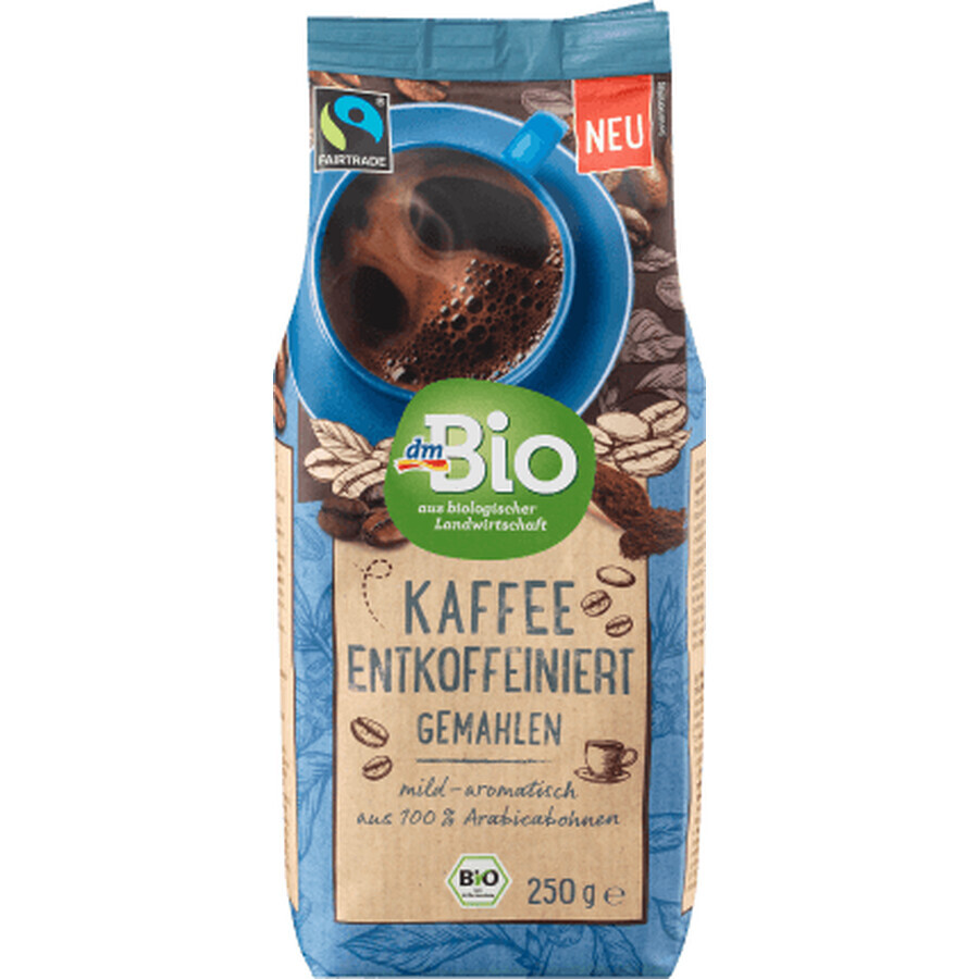 DmBio Entkoffeinierter gemahlener Kaffee, 250 g