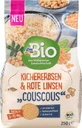 DmBio Kikkererwten en rode linzen couscous, 250 g
