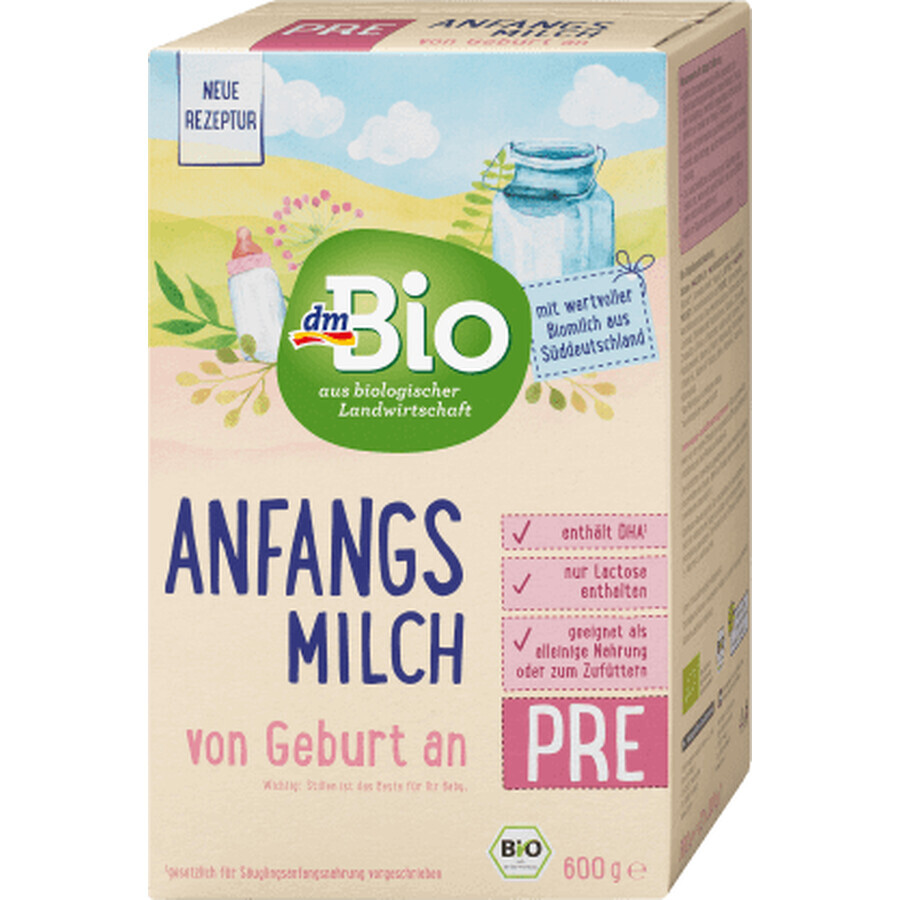 DmBio Pre ECO lait en poudre de démarrage, 600 g