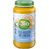DmBio Menu végétarien risotto aux champignons et aux petits pois ECO 12+, 250 g