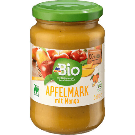 DmBio Puré de manzana y mango, 360 g