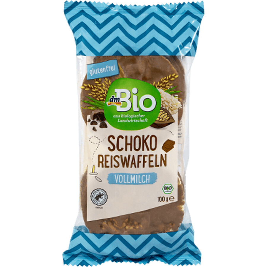 DmBio rondelles de riz expansé au chocolat ECO, 100 g